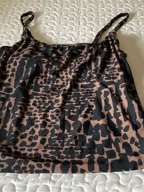 Island Escape Black and beige Women's Swimwear